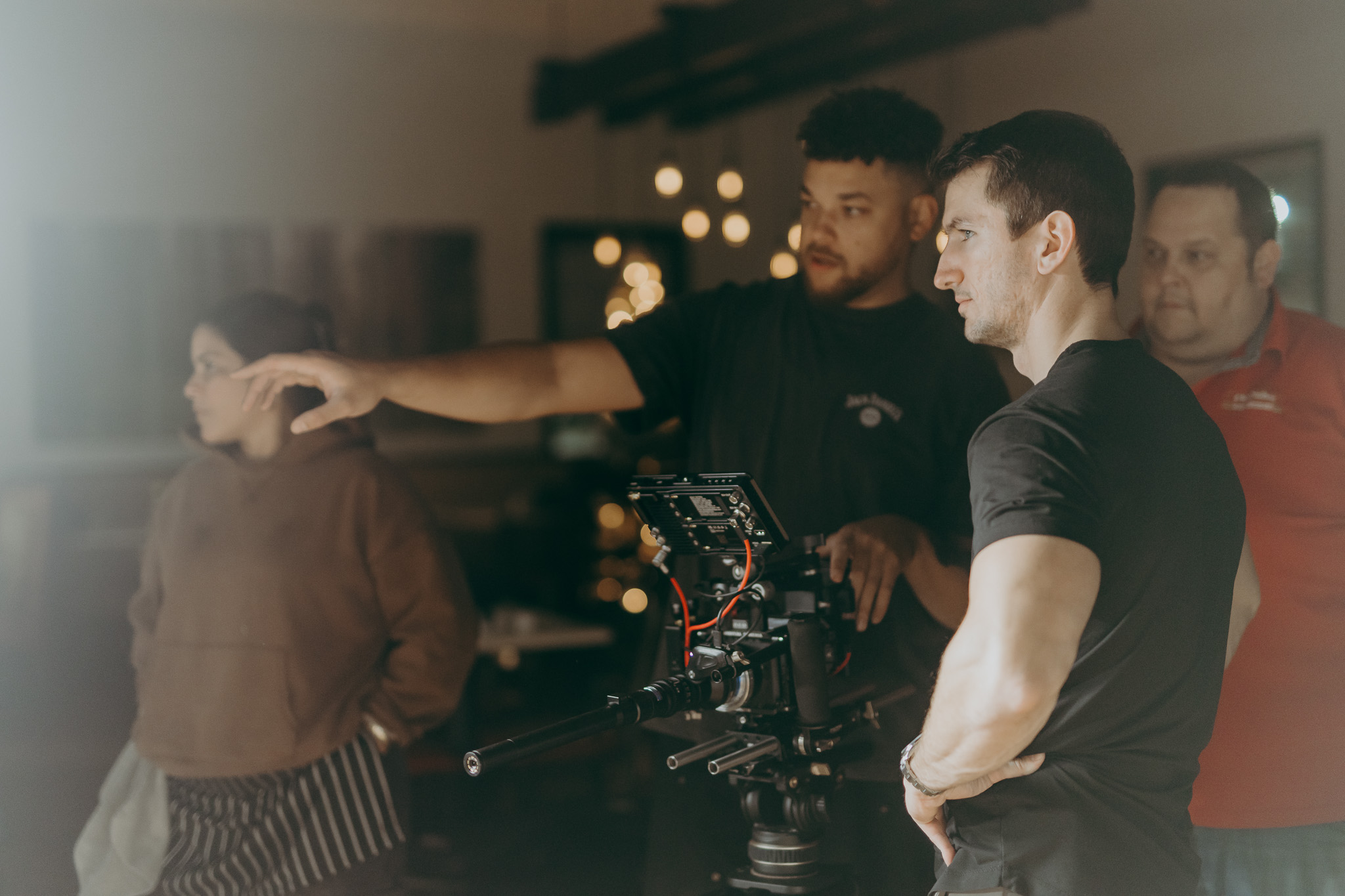 Flagship film cinematography and directing on set