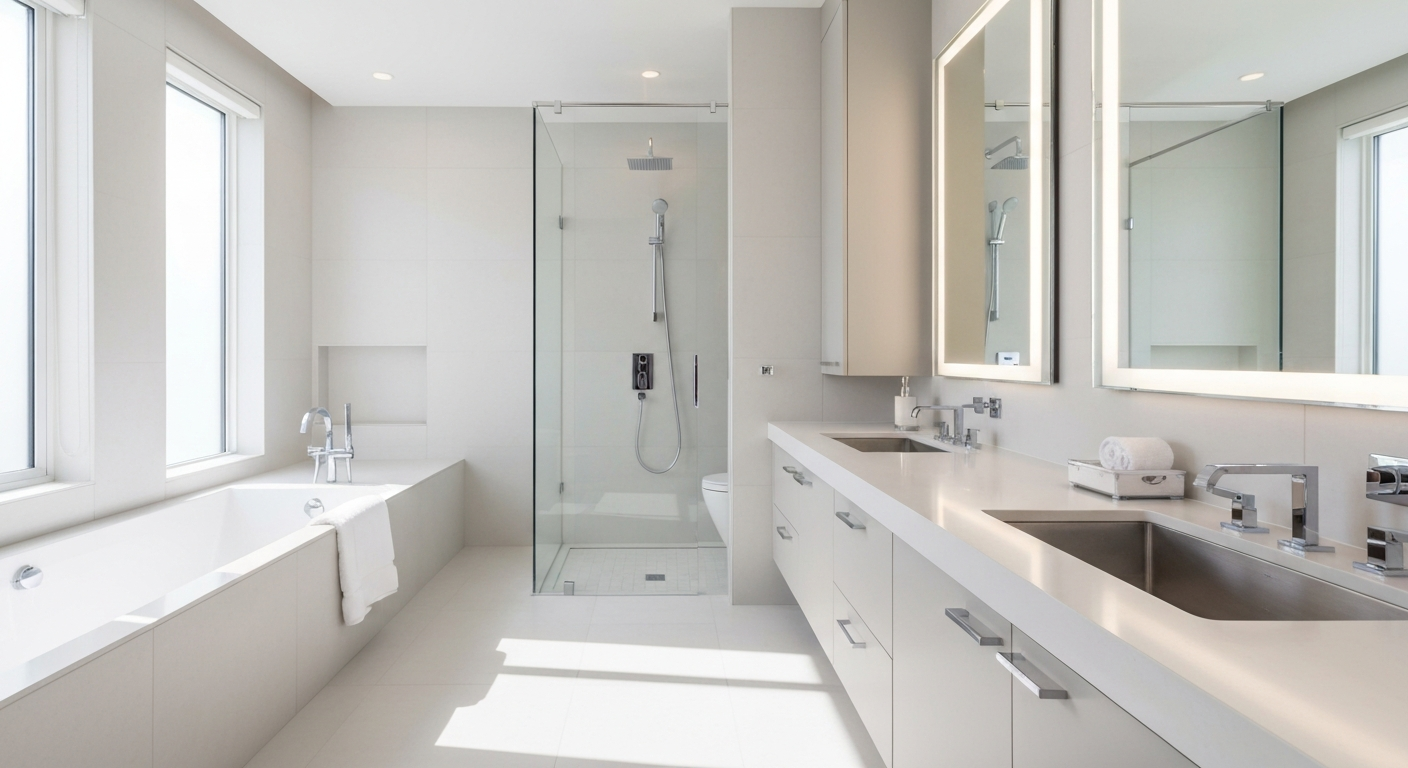 Beautiful modern bathroom renovation