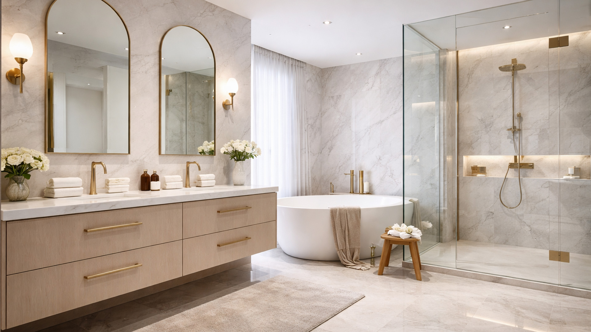 Beautiful modern bathroom renovation