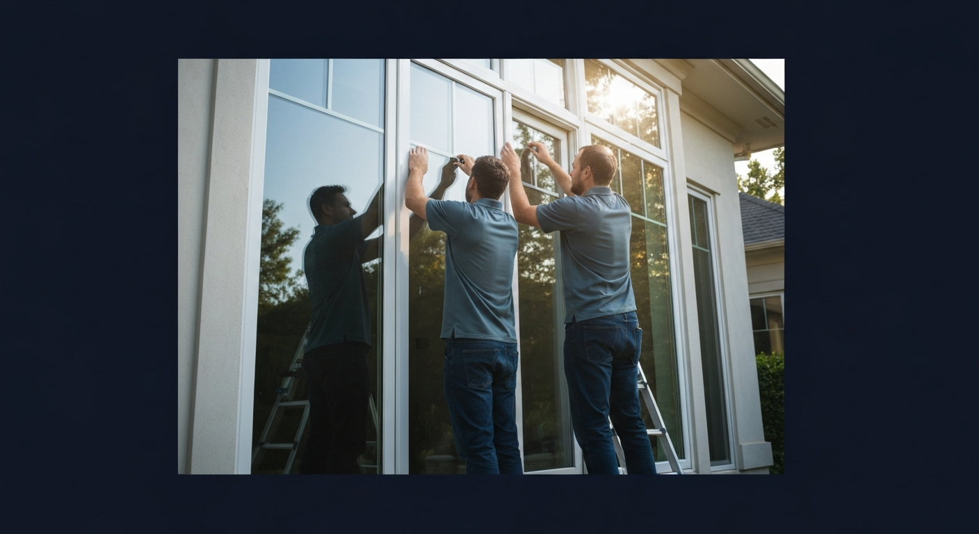 Windows and doors professional actively serving customers using modern business systems