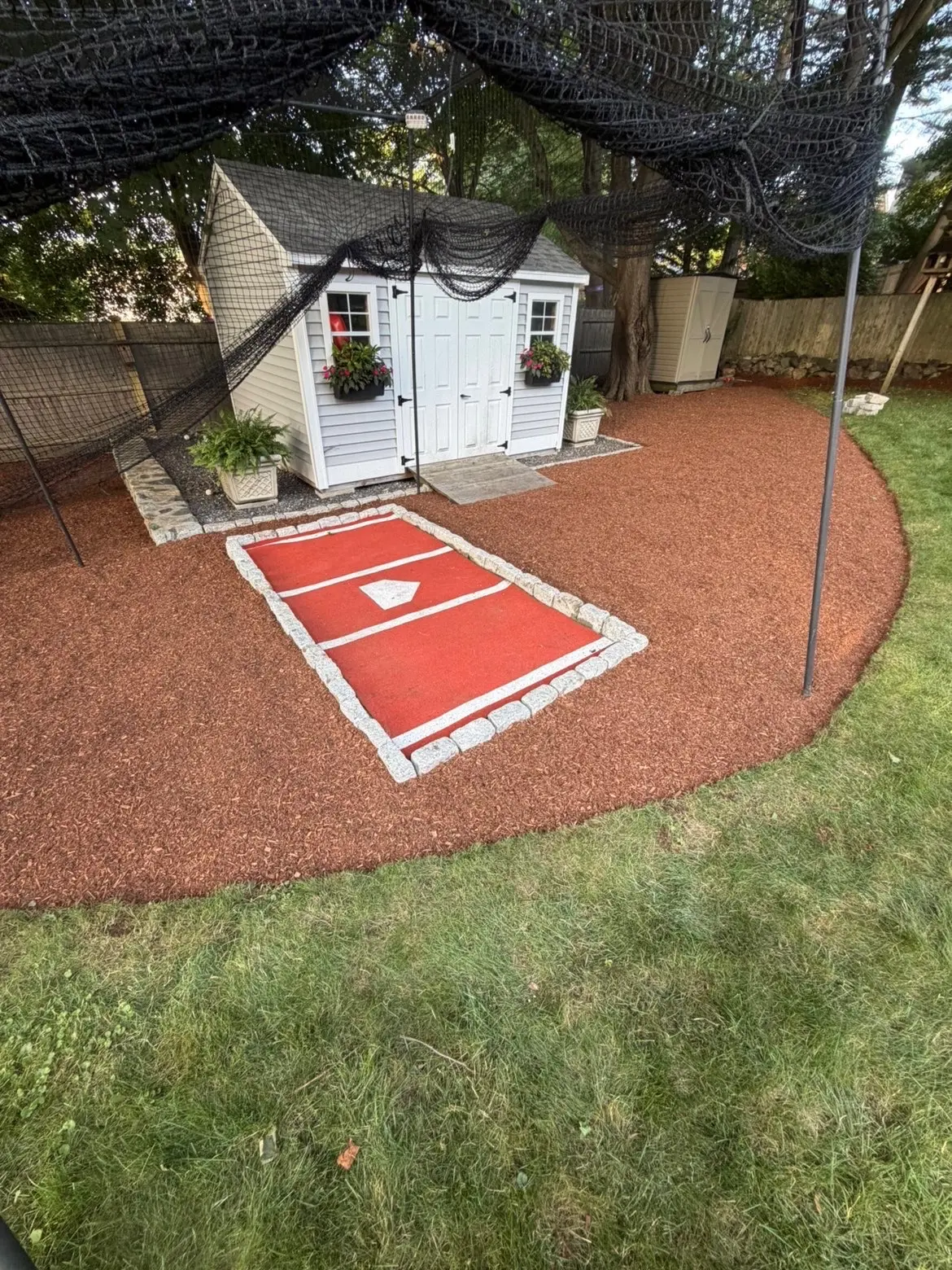 After landscaping project in Arlington MA
