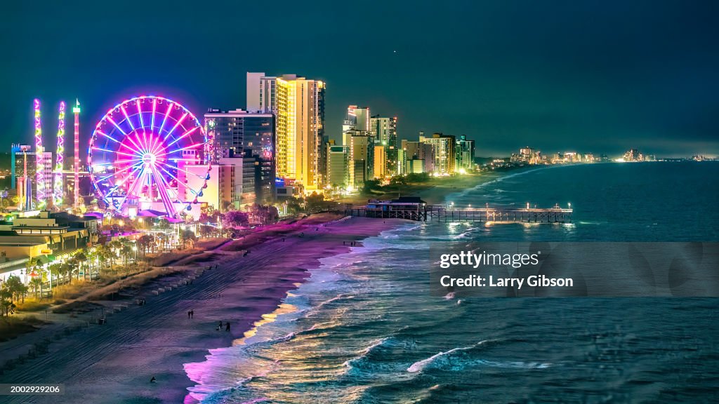 Myrtle Beach Skyline at Night