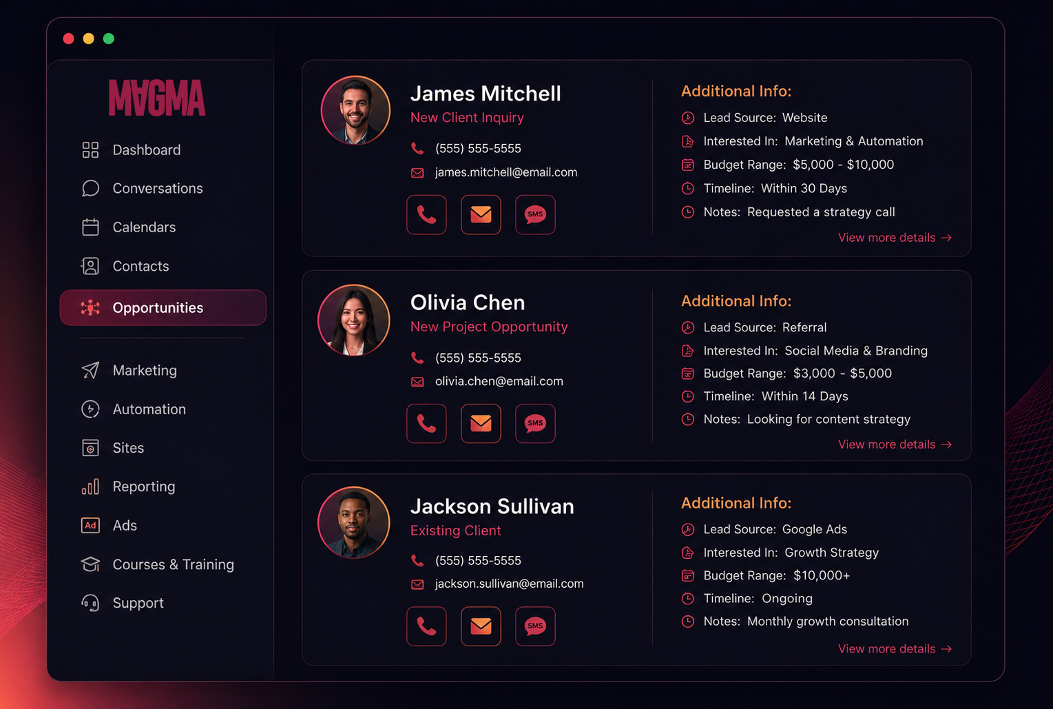 MAGMA Growth Infrastructure Dashboard