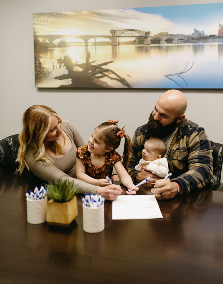 Family closing deal