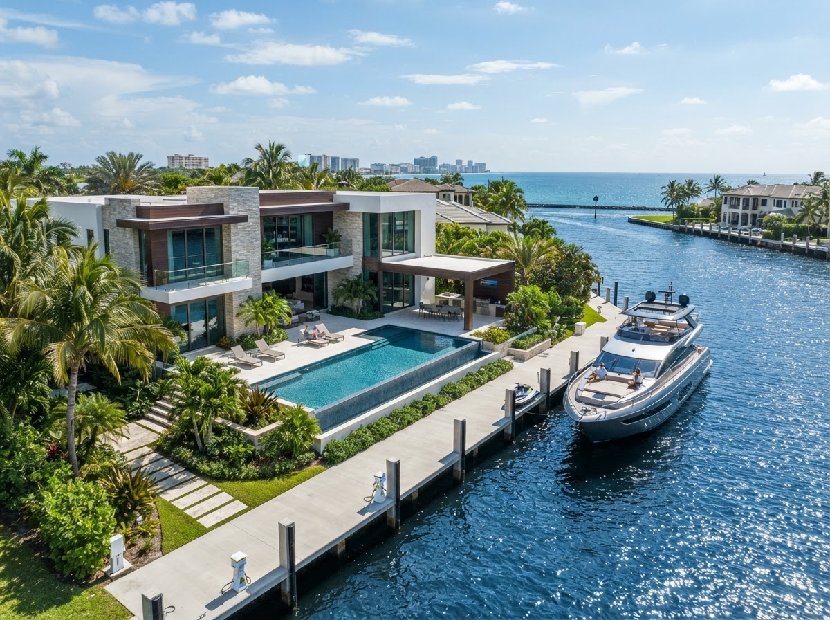 2430 Del Lago Drive Estate — Harbor Beach Waterfront Estate at 2430 Del Lago Drive, Fort Lauderdale, FL 33316