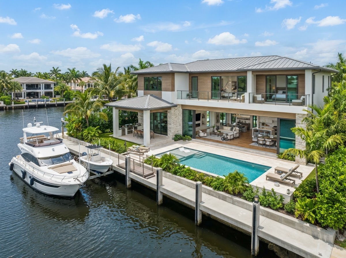 816 Riviera Isle Drive Mansion — Riviera Isle Coastal Modern Residence at 816 Riviera Isle Drive, Fort Lauderdale, FL 33301