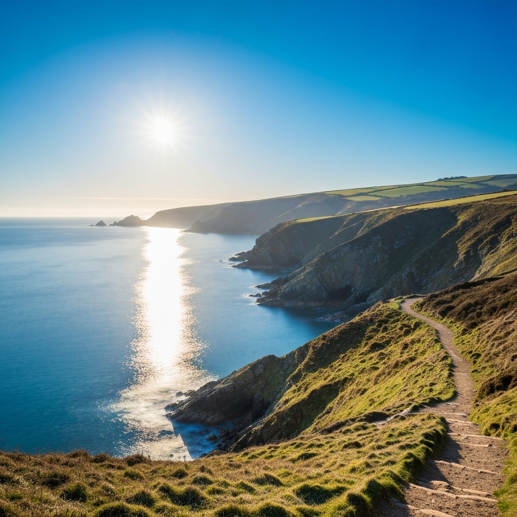 South West Coast Path in winter