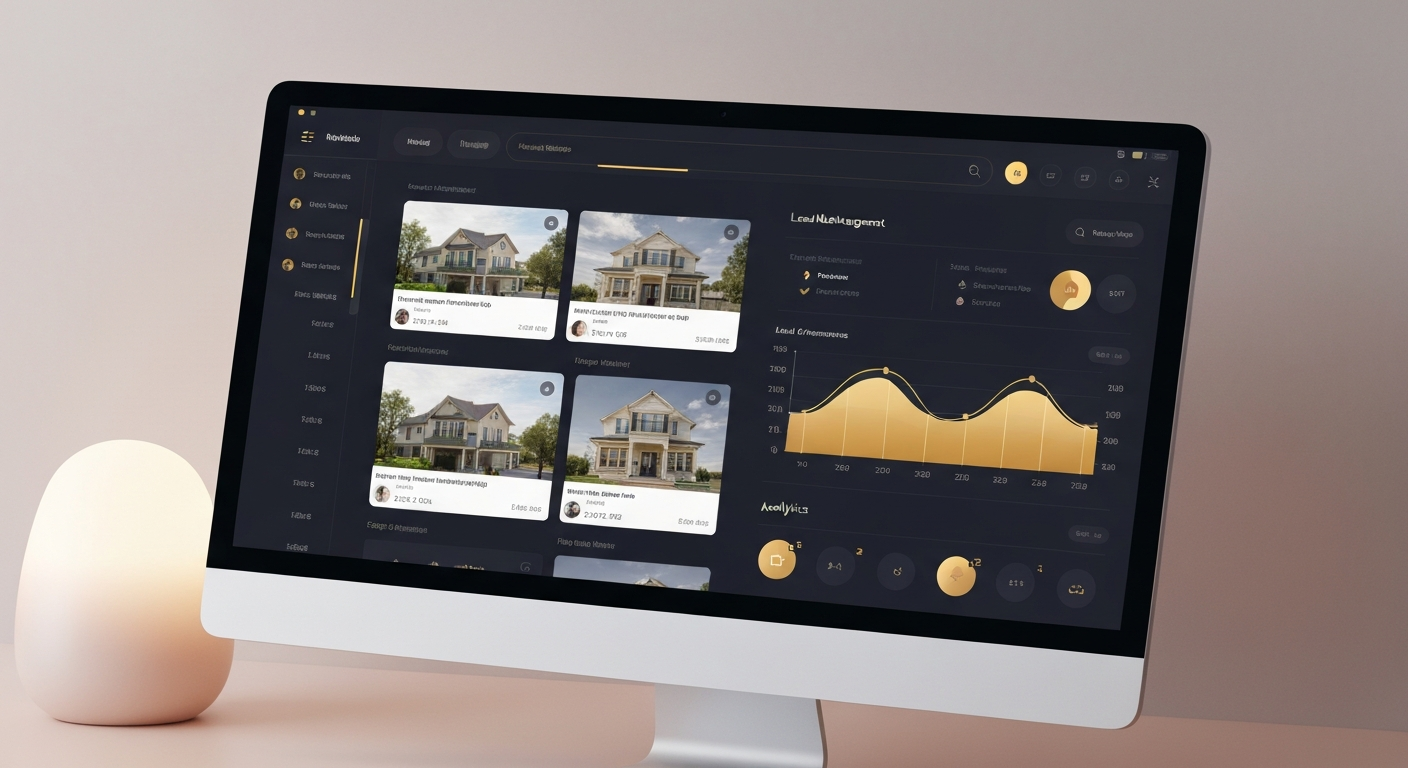 Real Estate CRM Dashboard Interface