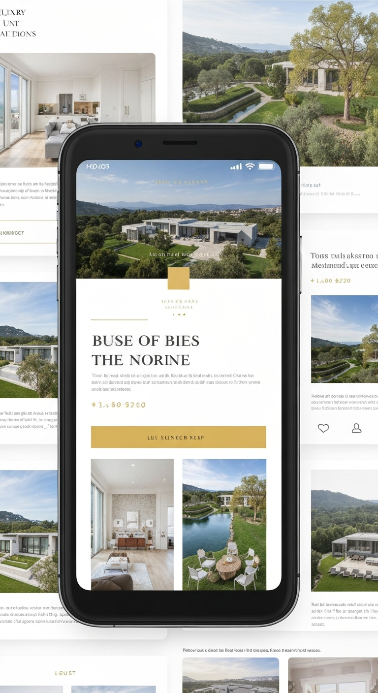 Mobile Real Estate App and ERP Interface