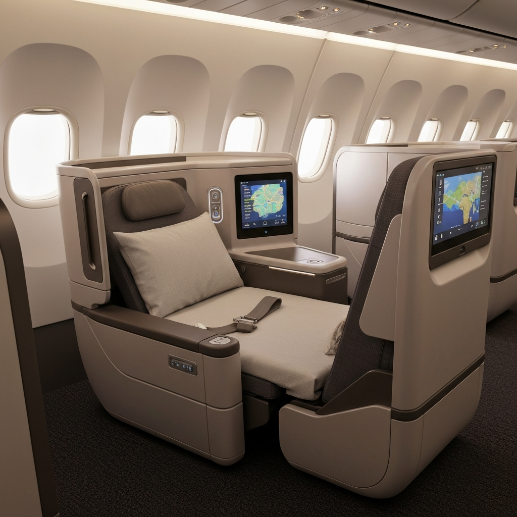 Business class to Asia
