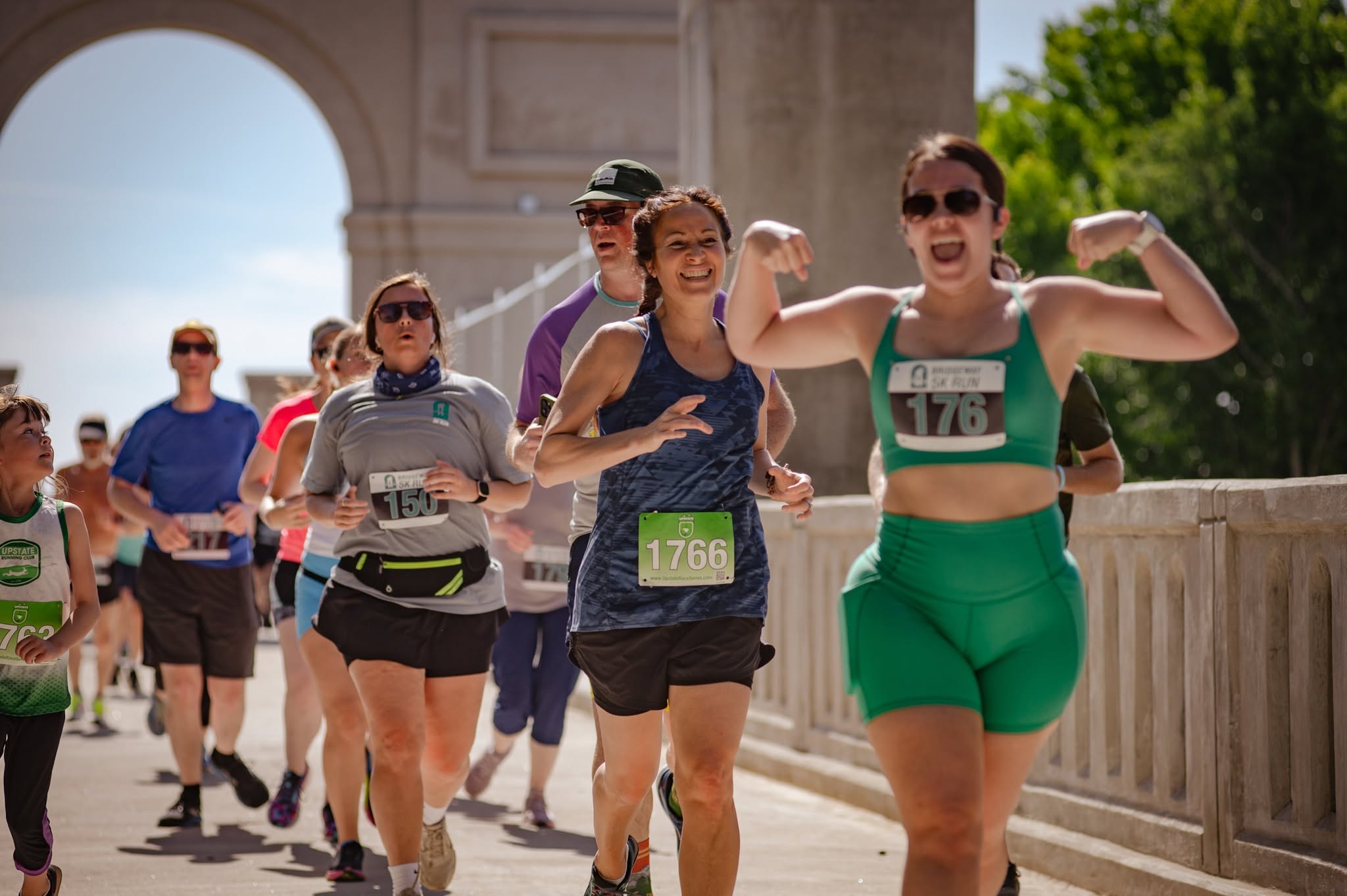Runners on course