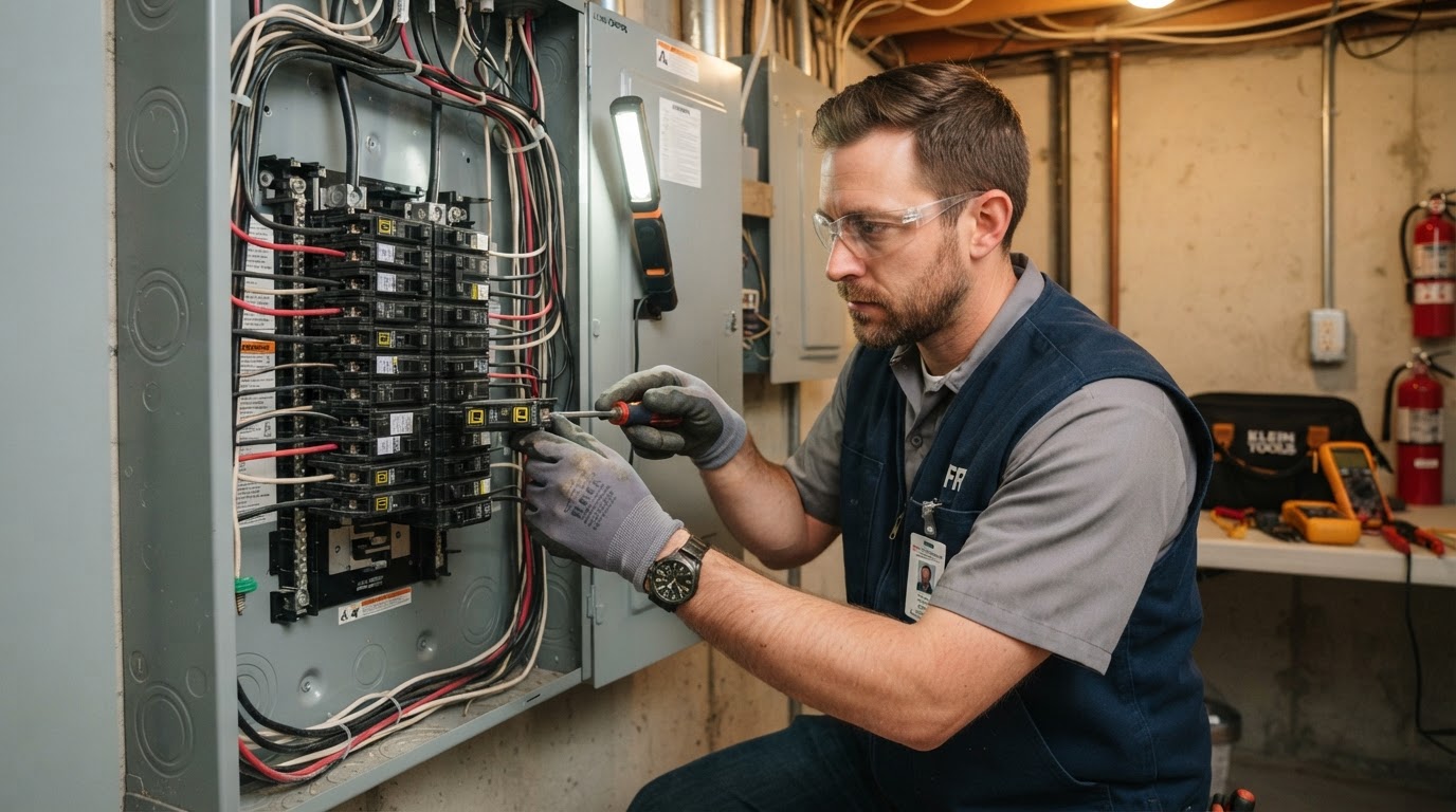 Missed call text back for electricians