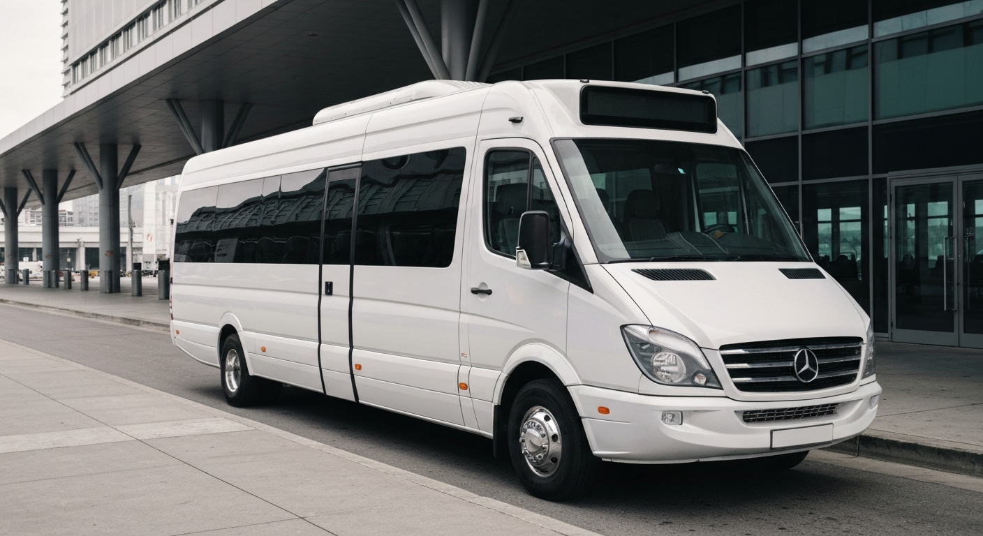 Passenger vehicle at airport or hotel