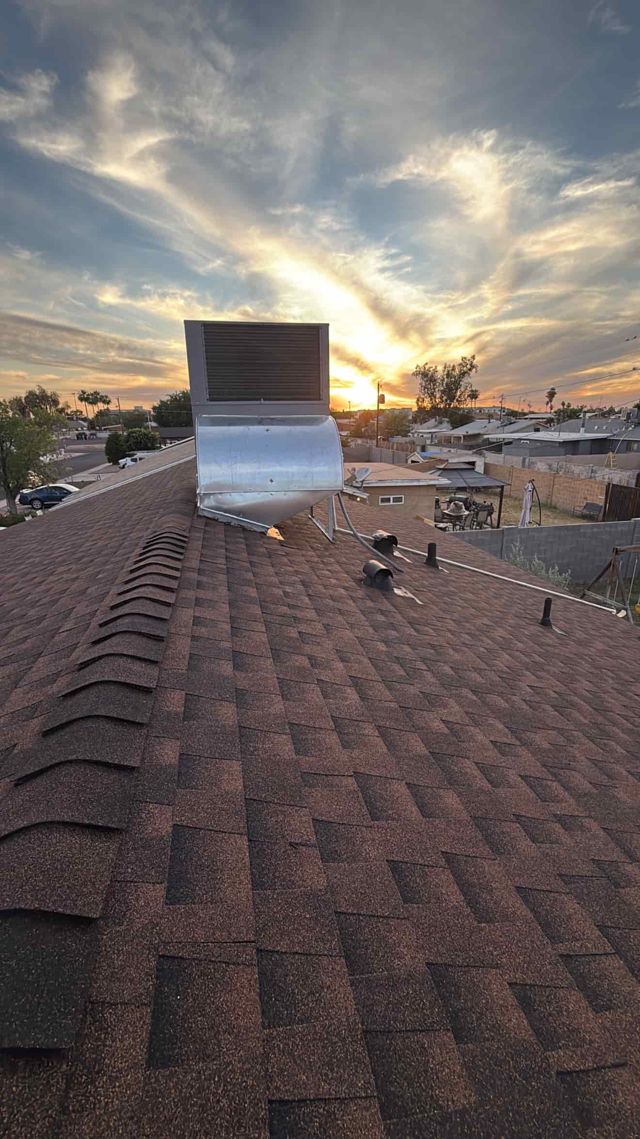 Storm damage roof inspection Phoenix AZ — monsoon and hail damage repair