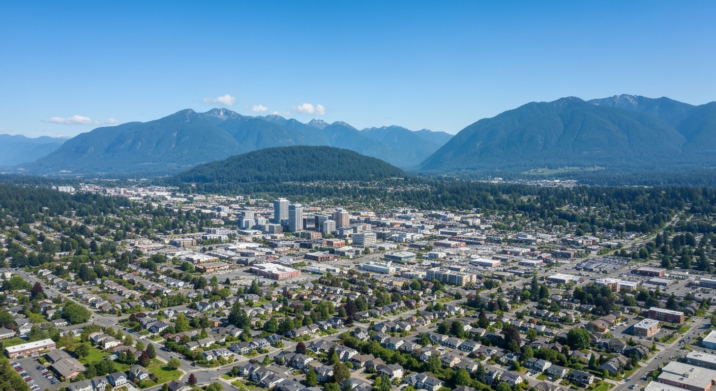 Aerial view of Issaquah, WA