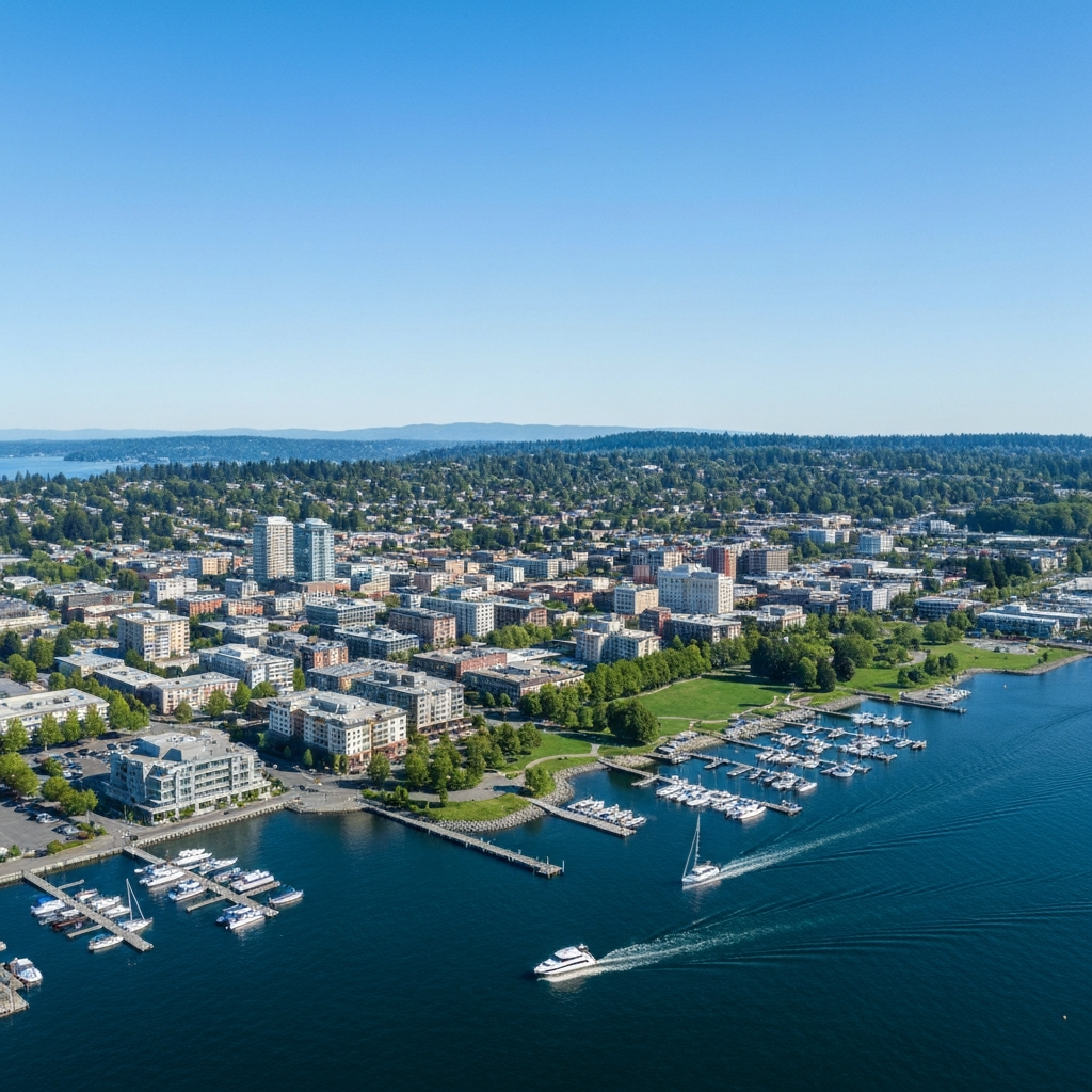 Modern ductless heat pump installation in a Kirkland home