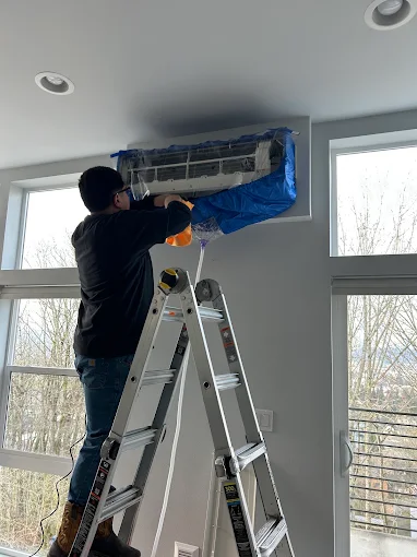 Mini split cleaning — Everett, WA