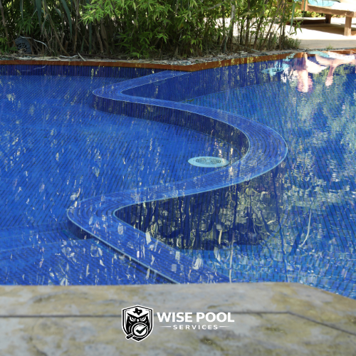 Wise Pool Services Blue Tile Pool