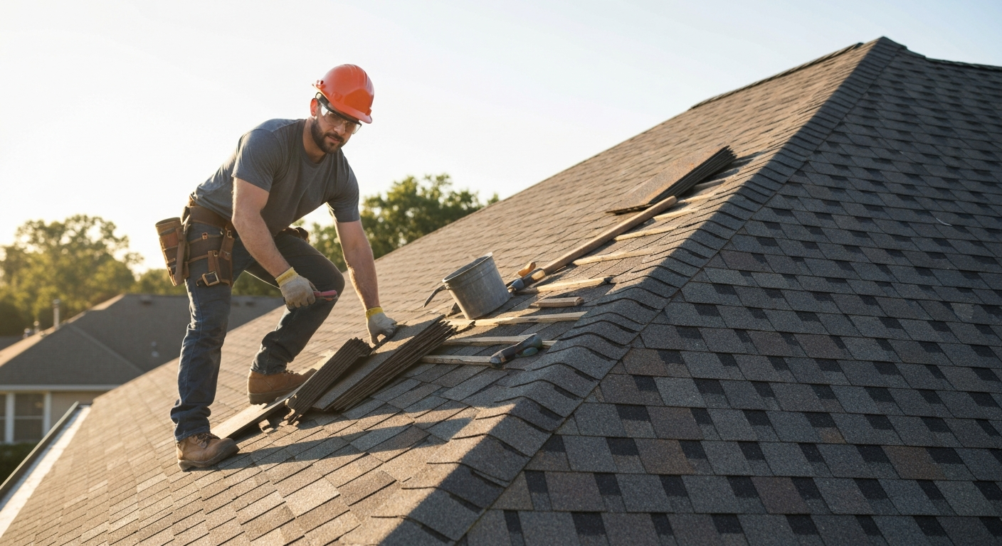 Roofing professional