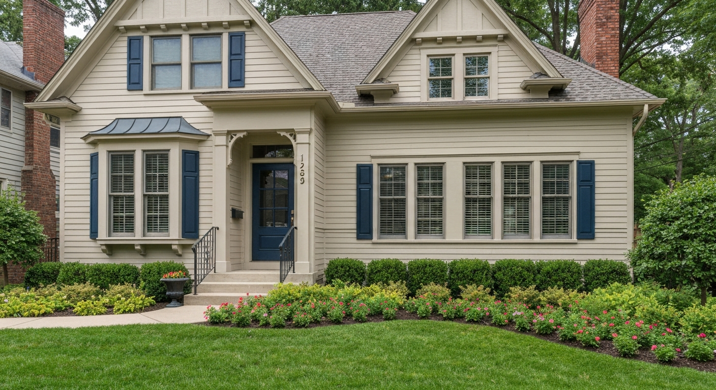 Beautifully painted home exterior in Minneapolis