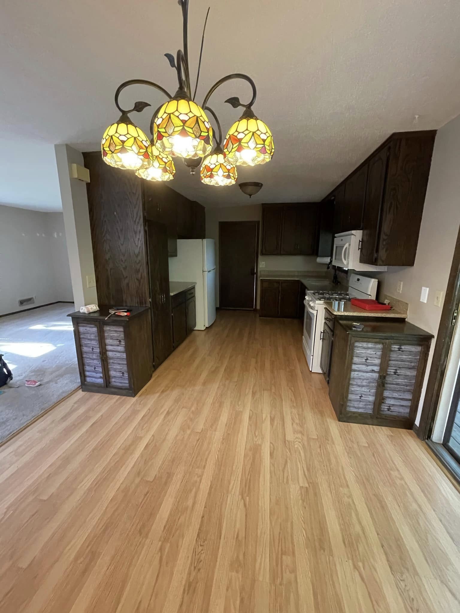 Kitchen Cabinet Prep (Before)