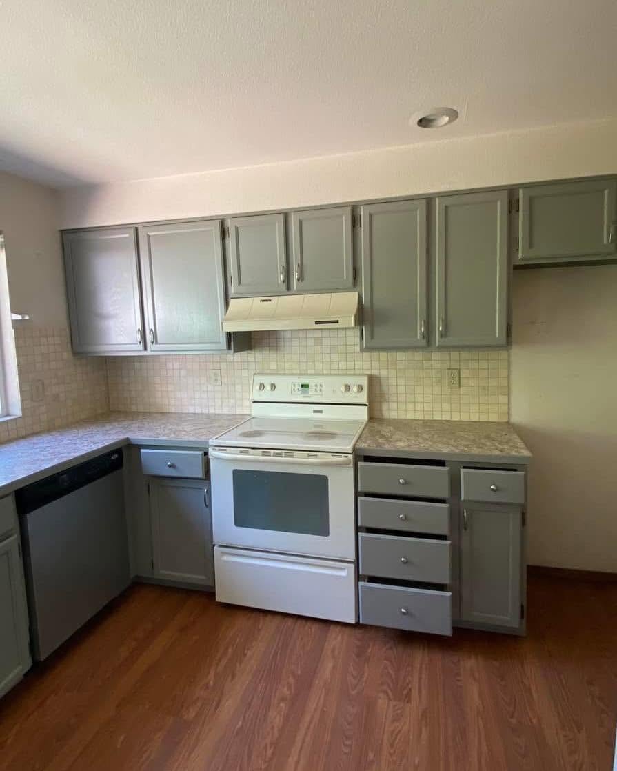 Kitchen Cabinet Painting (After)