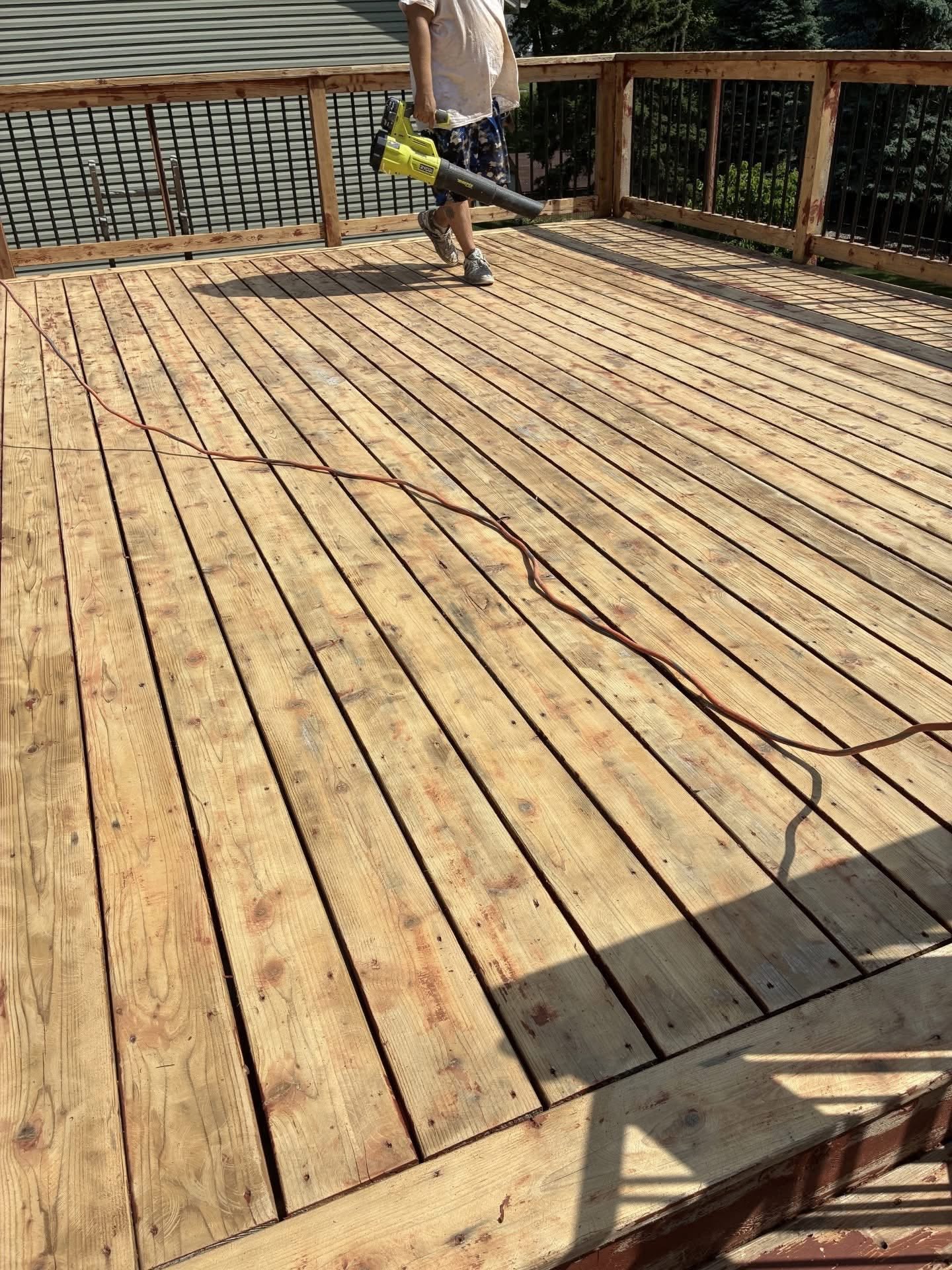 Deck Staining (Before)