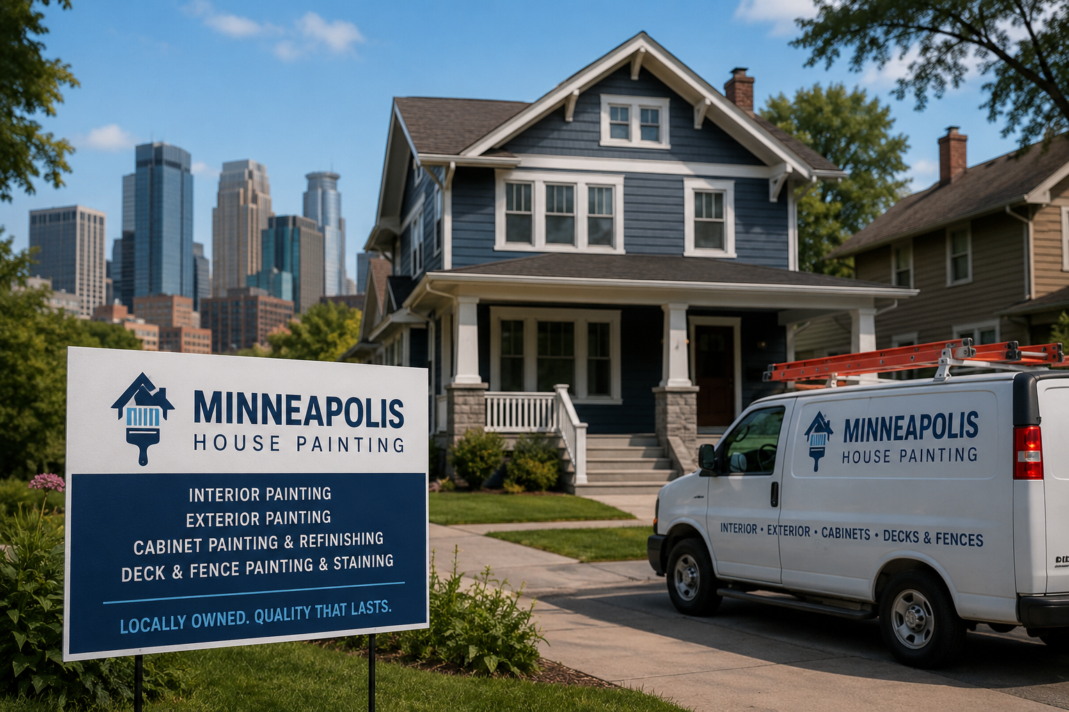 Minneapolis House Painting Truck and Sign