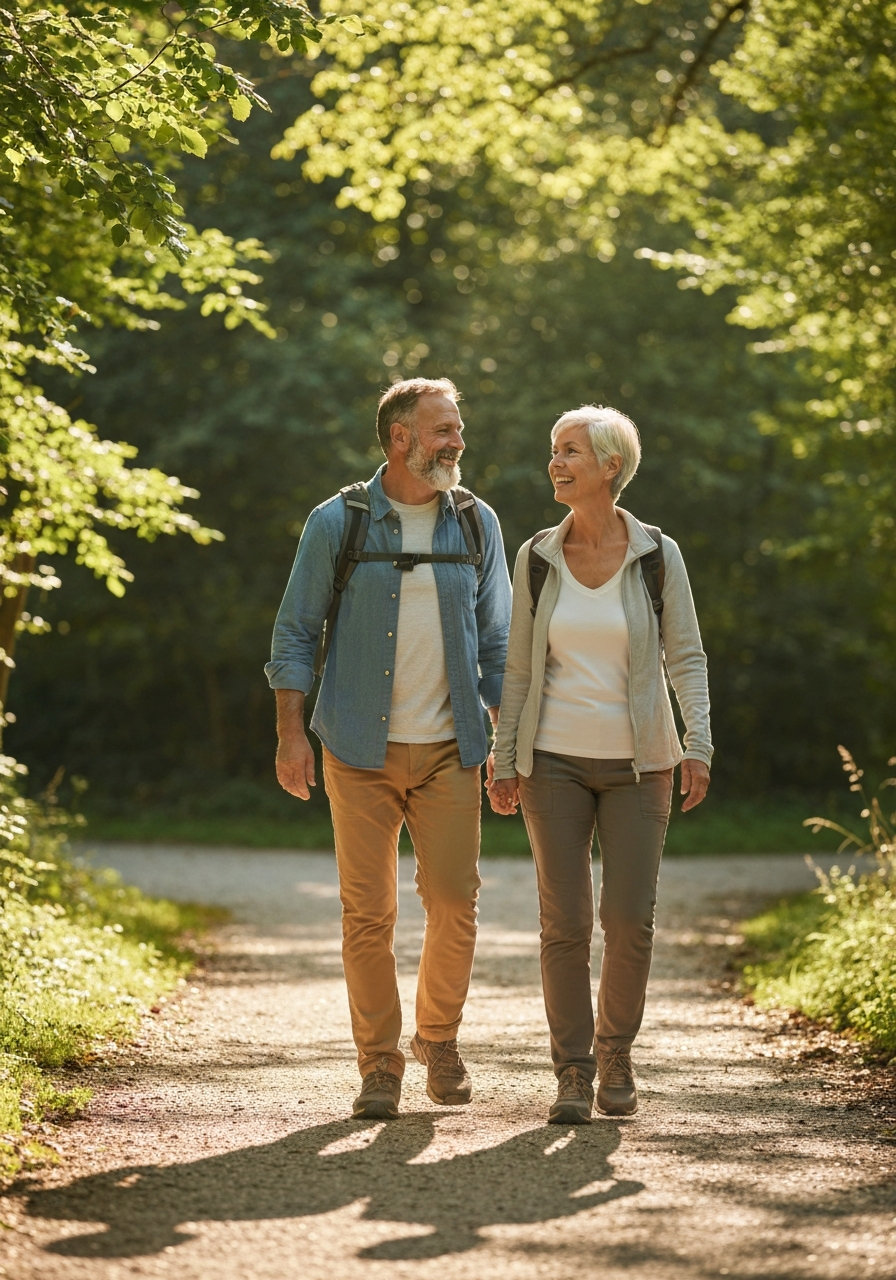 Couple enjoying a walk