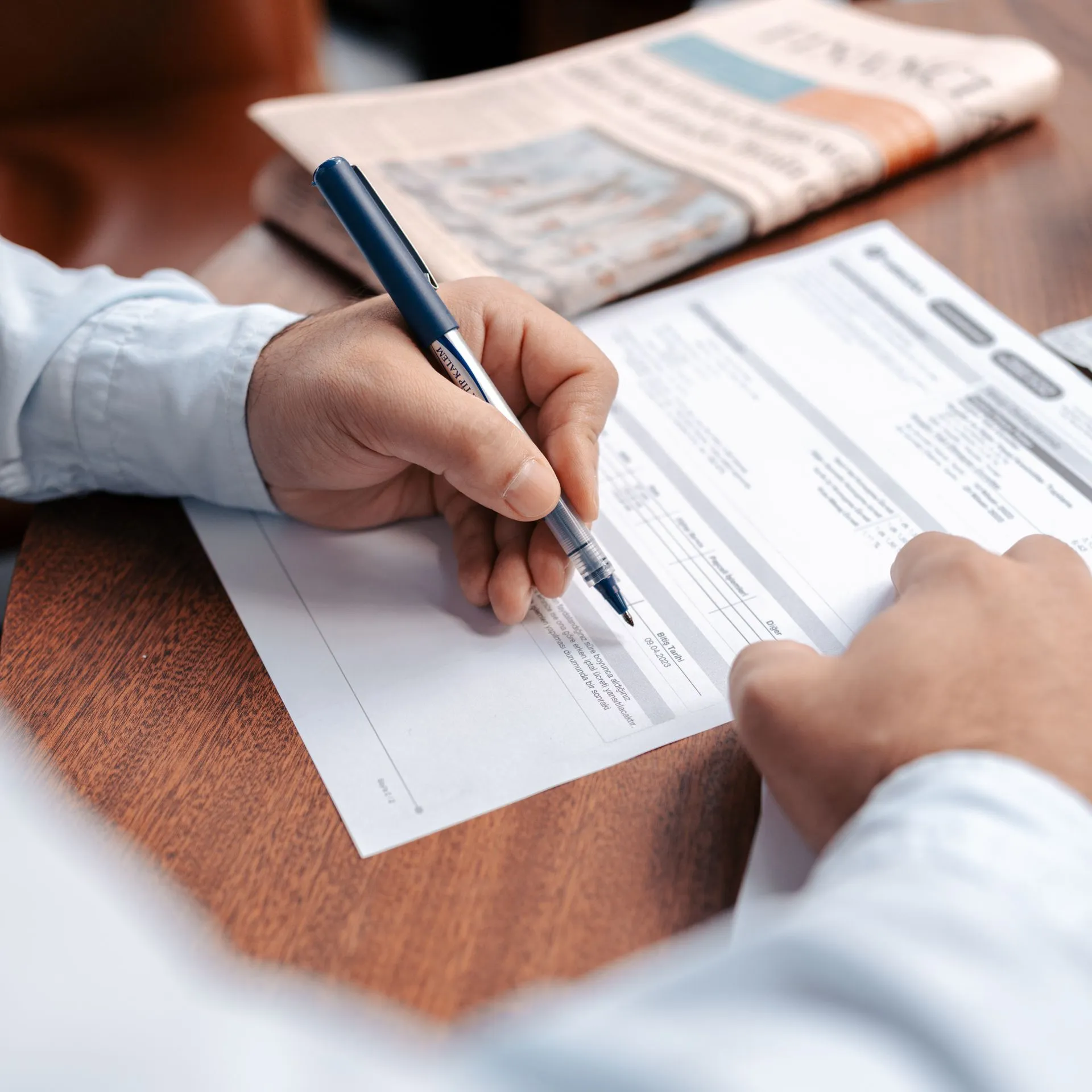Tax forms and documents gathered to file a federal tax return