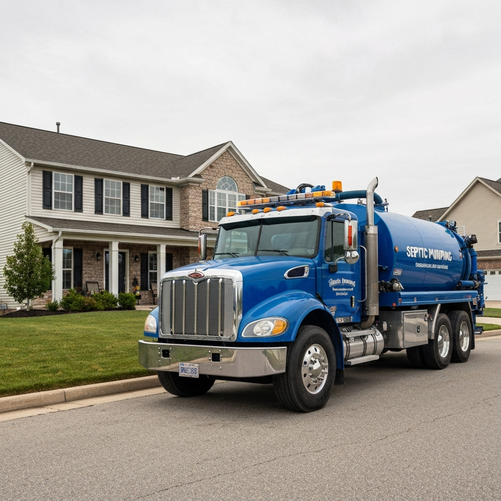 Paducah Septic Services pumping truck