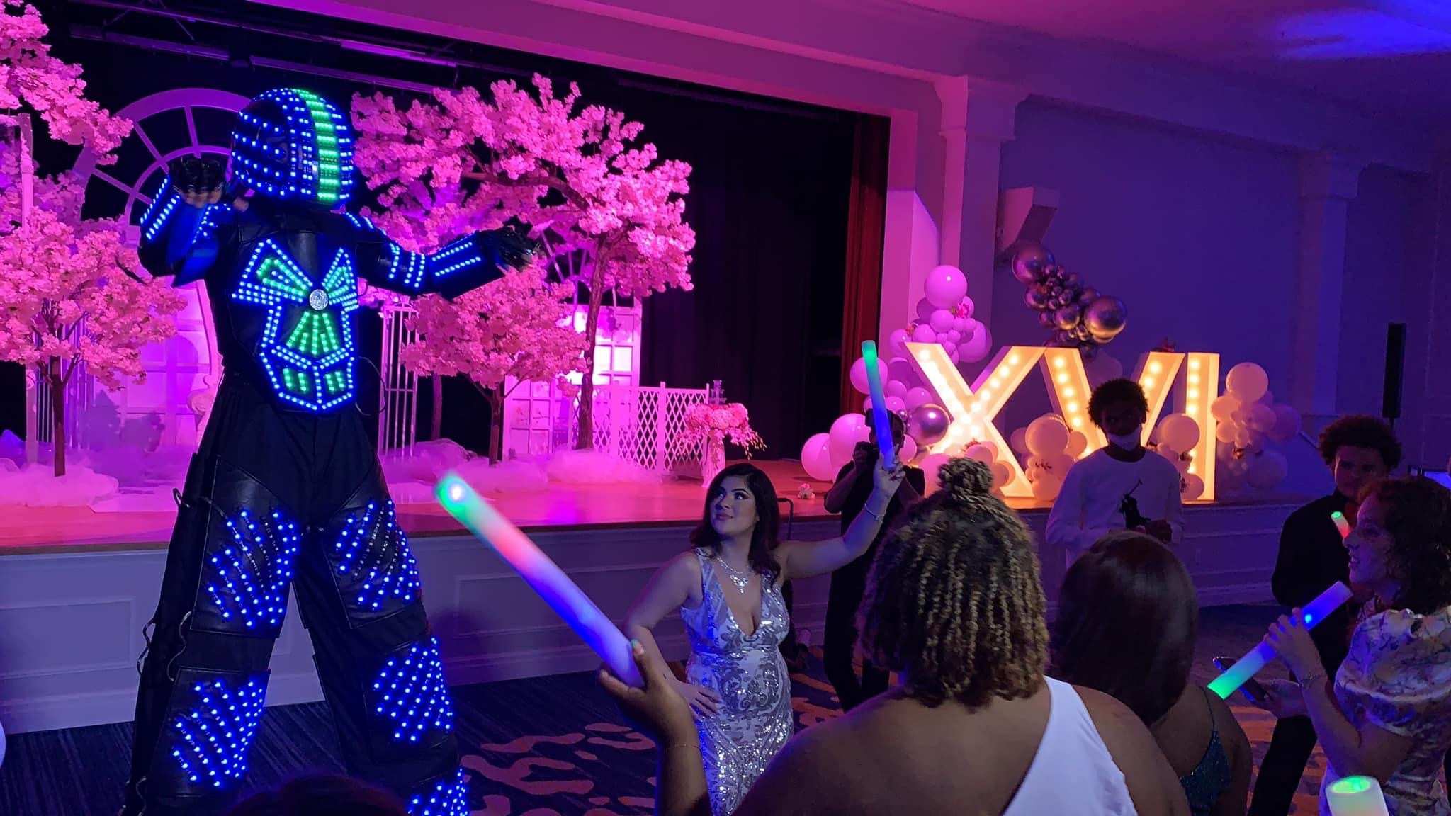Baile formal de Quinceañera y momento familiar
