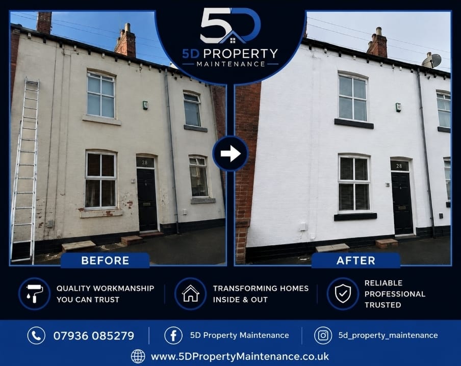 End of Tenancy Makeover - 5D Property Maintenance project in Yorkshire