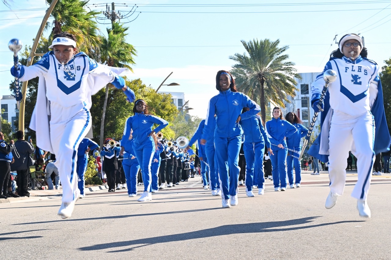 Fort Lauderdale High School Band students
