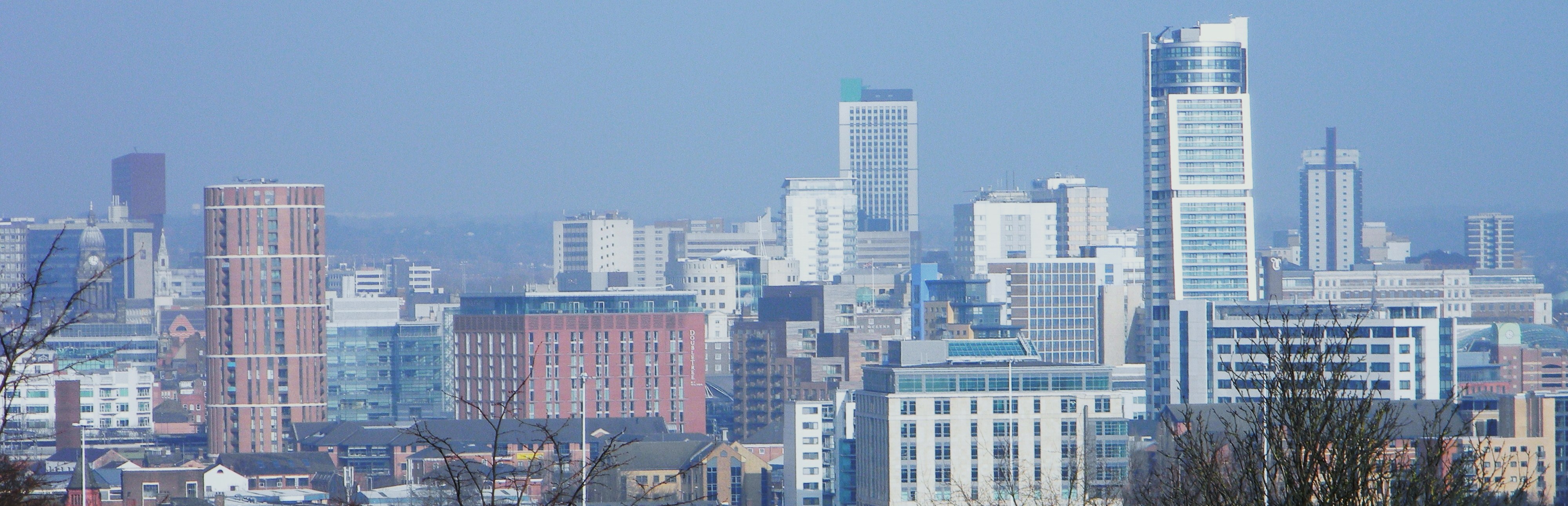 Leeds city centre skyline, West Yorkshire
