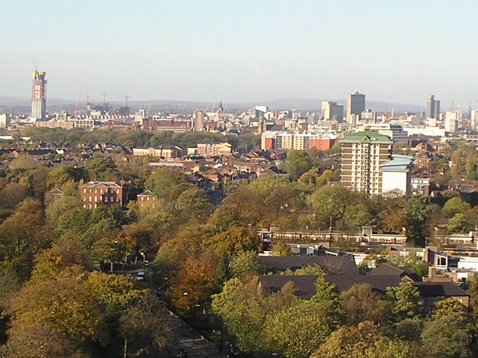 Manchester city centre skyline