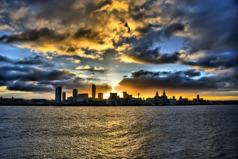 Liverpool waterfront skyline