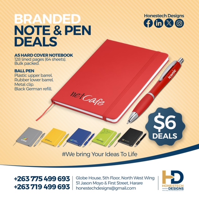 Honestech Designs — Branded Note & Pen Deals ($6)