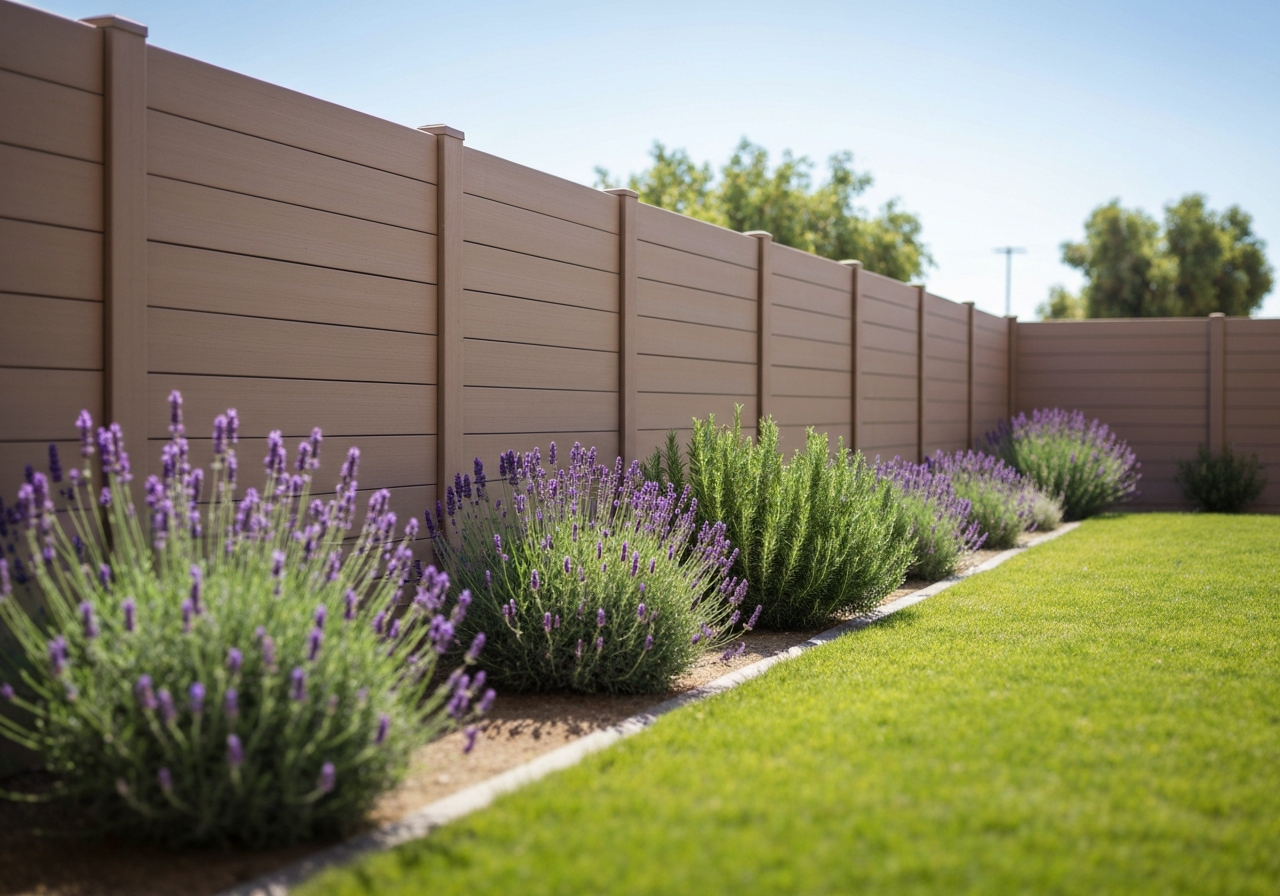 Modern Composite Horizontal Fence