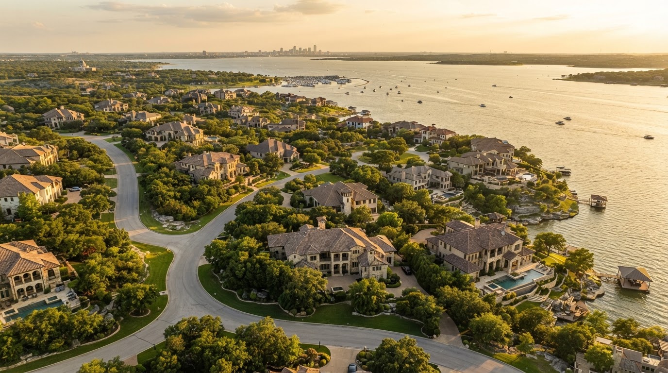 Luxury residential construction in Rockwall, Texas