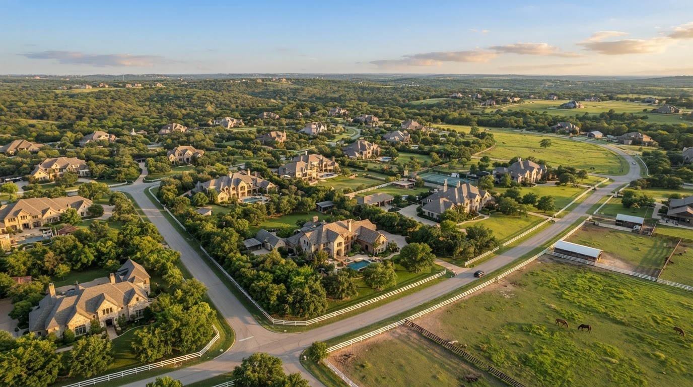 Luxury residential construction in Fairview, Texas