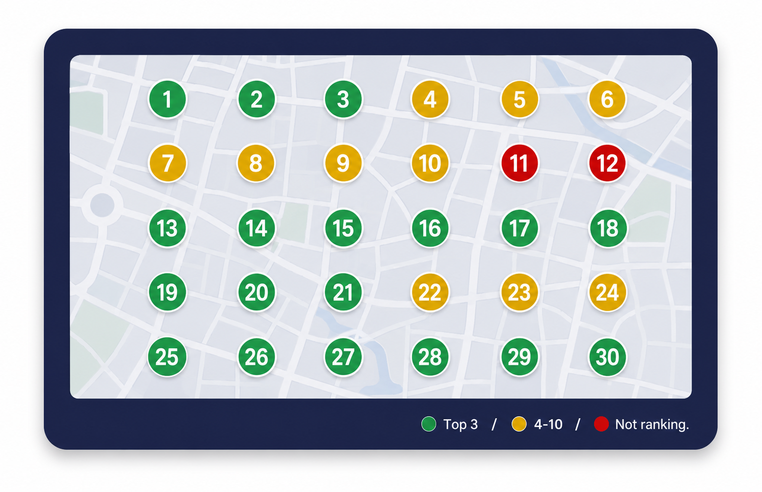 Know Exactly What You're Getting - Local SEO search ranking map report
