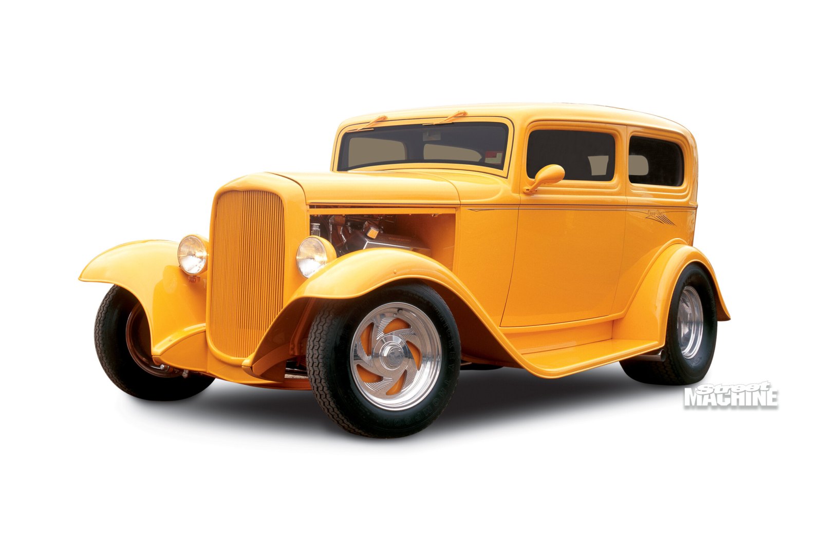 Yellow hot rod