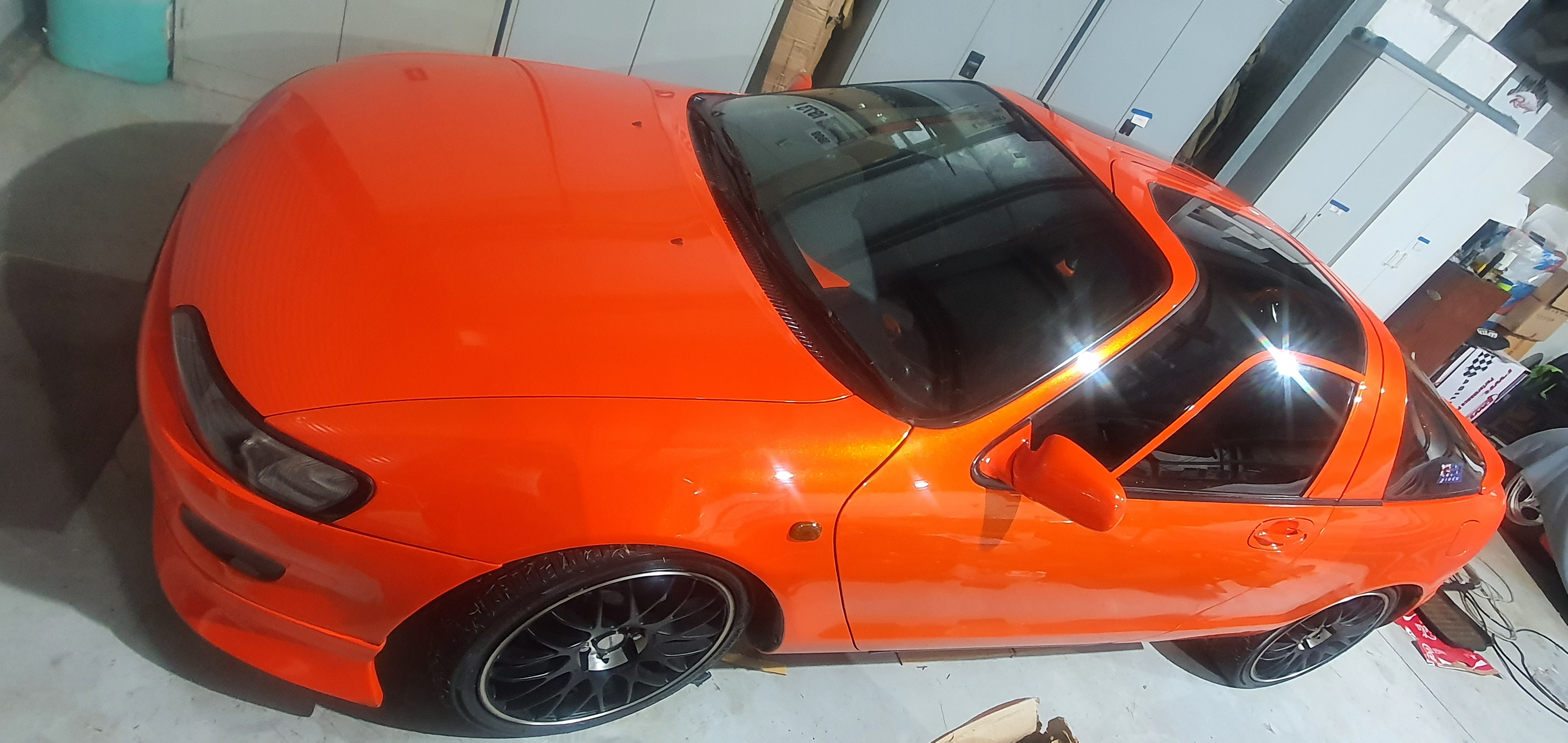 Professional ceramic coating application at Groom Garage Hills District