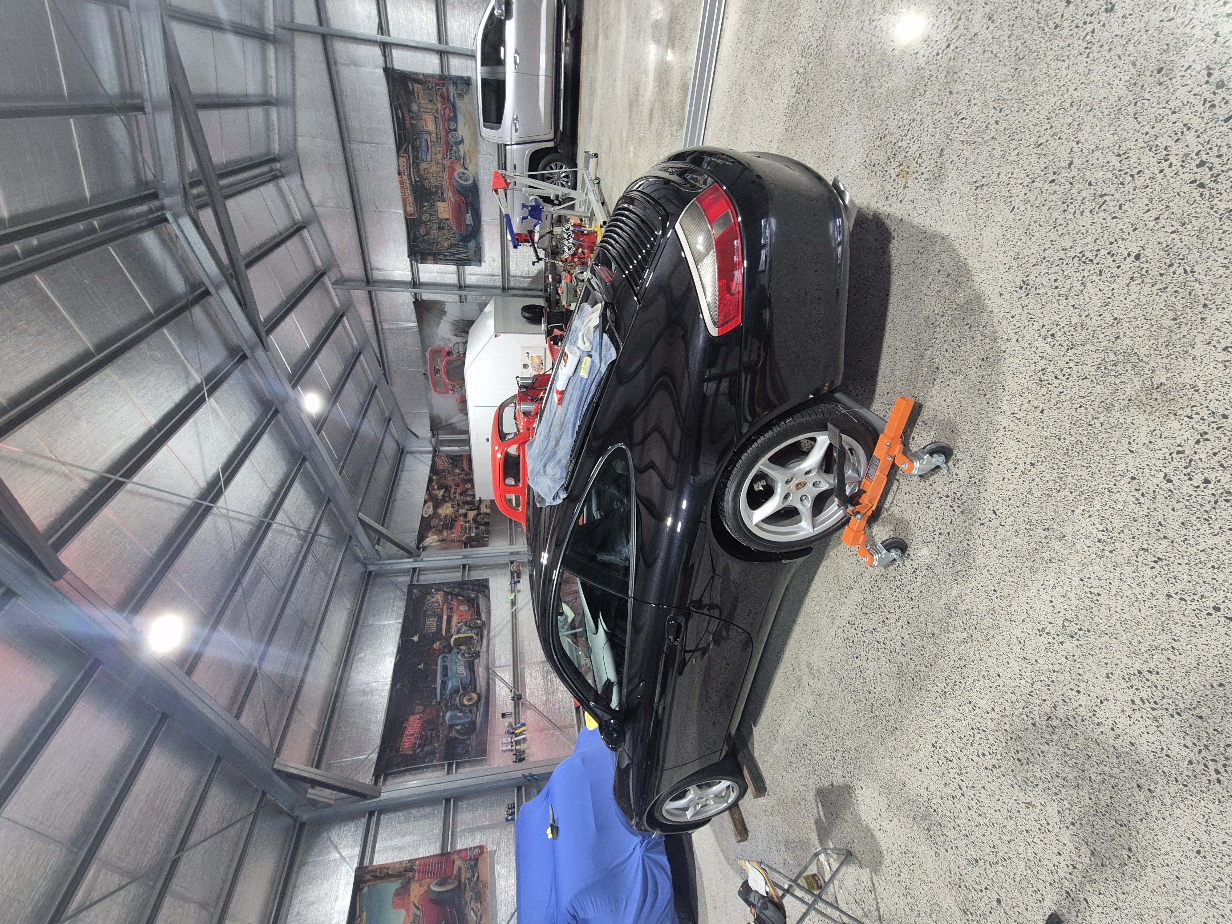 Luxury car exterior detailing and paint protection