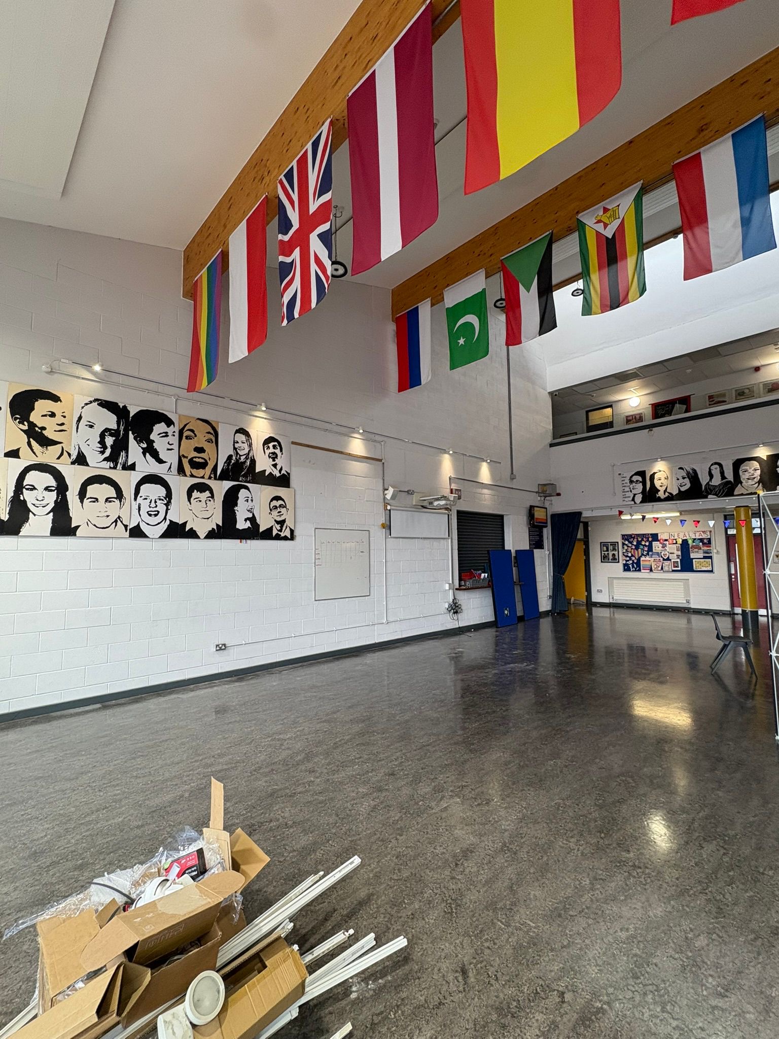 High-Ceiling Hall Electrical Fit-out