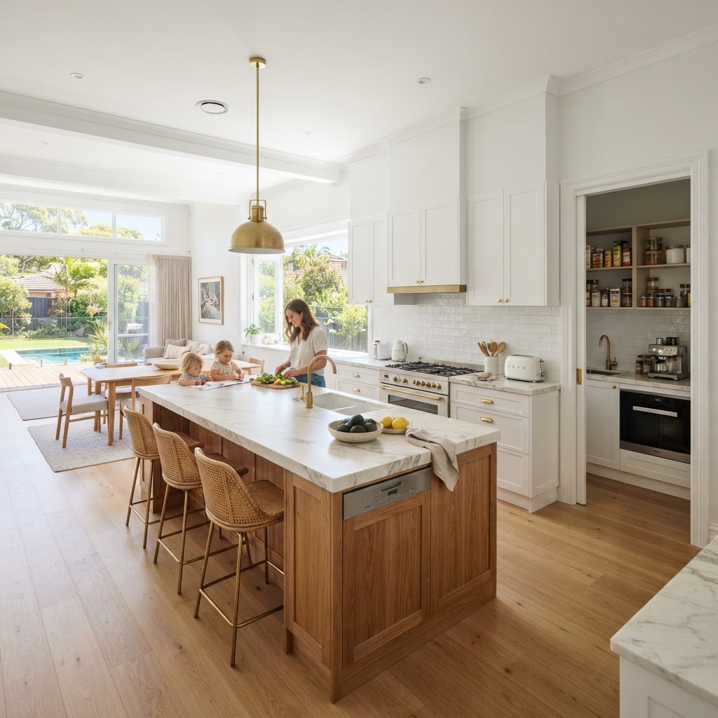 Custom joinery detail in a Mortdale kitchen renovation