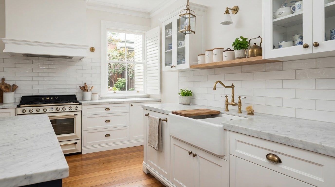 Custom joinery detail in a Kirribilli kitchen renovation