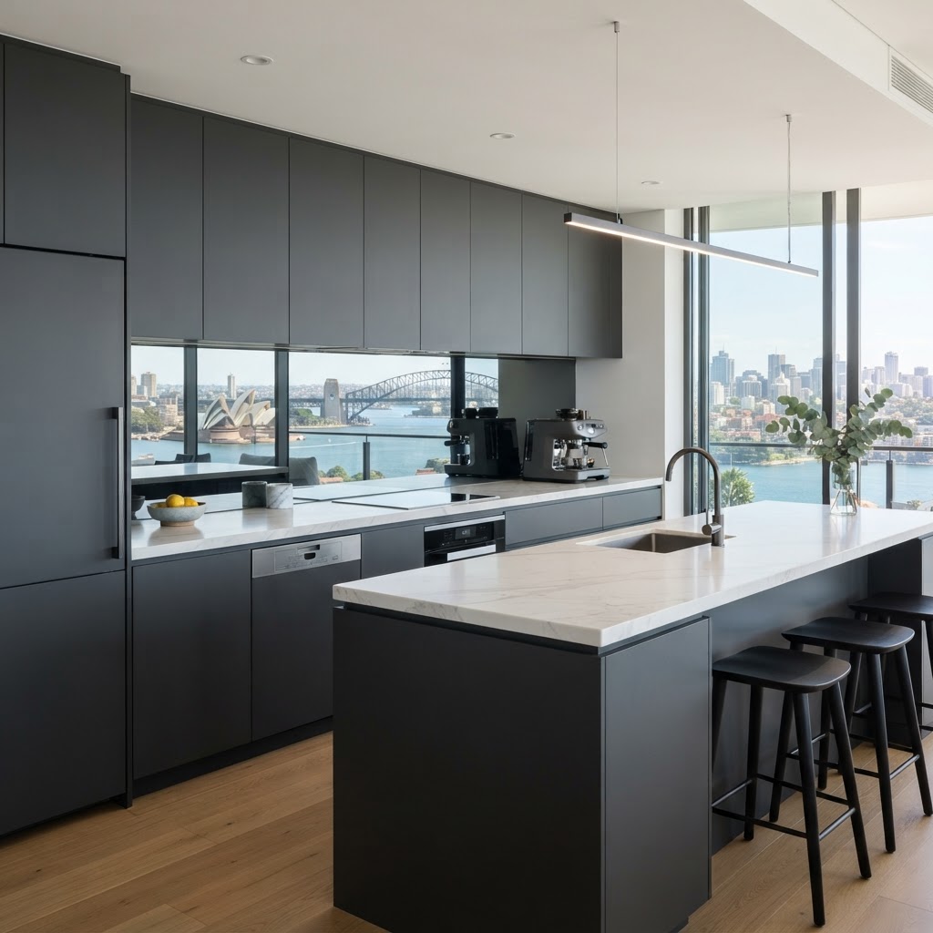 Custom joinery detail in a Oatley kitchen renovation