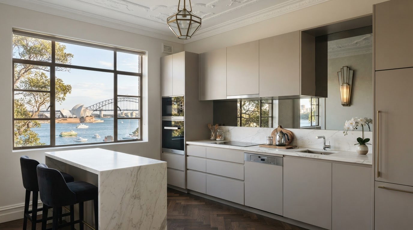 Kitchen renovation in Potts Point, Inner West